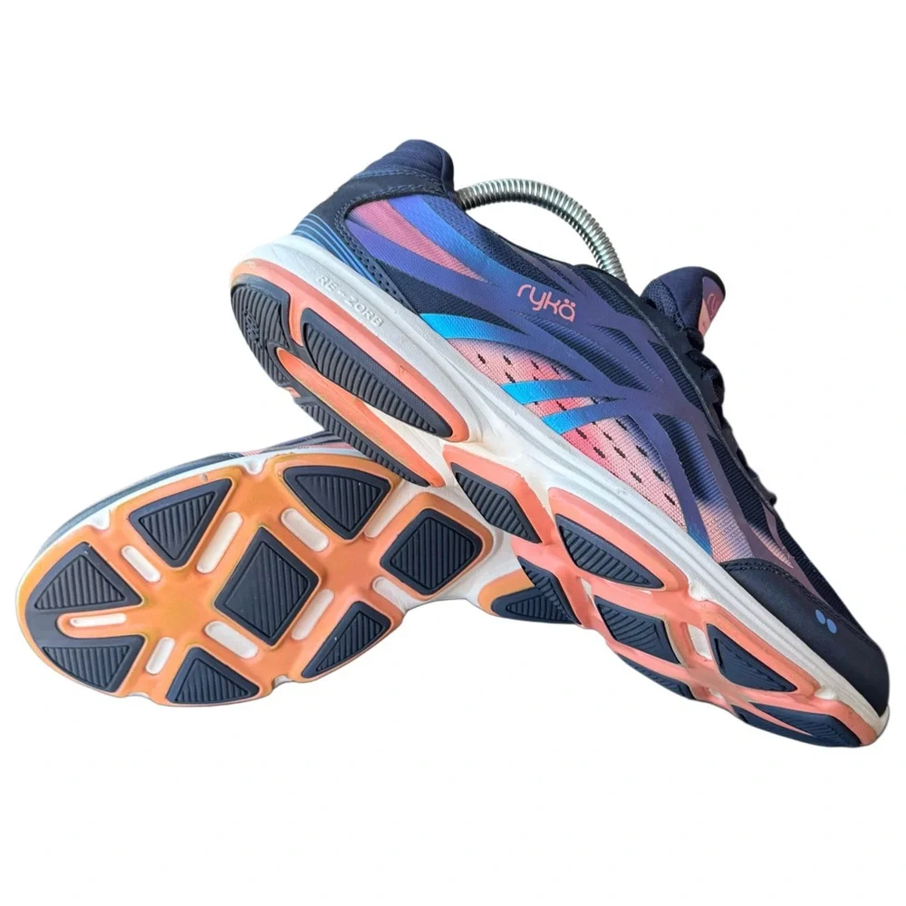 Ryka Devotion Plus 3 Walking Athletic Shoe Navy Blue Iridescent Overlay - Picture 11 of 16